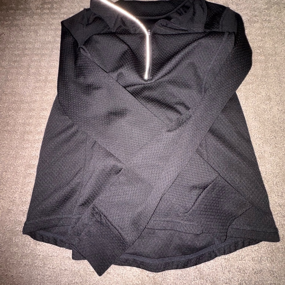 Black Quarter-Zip Pullover